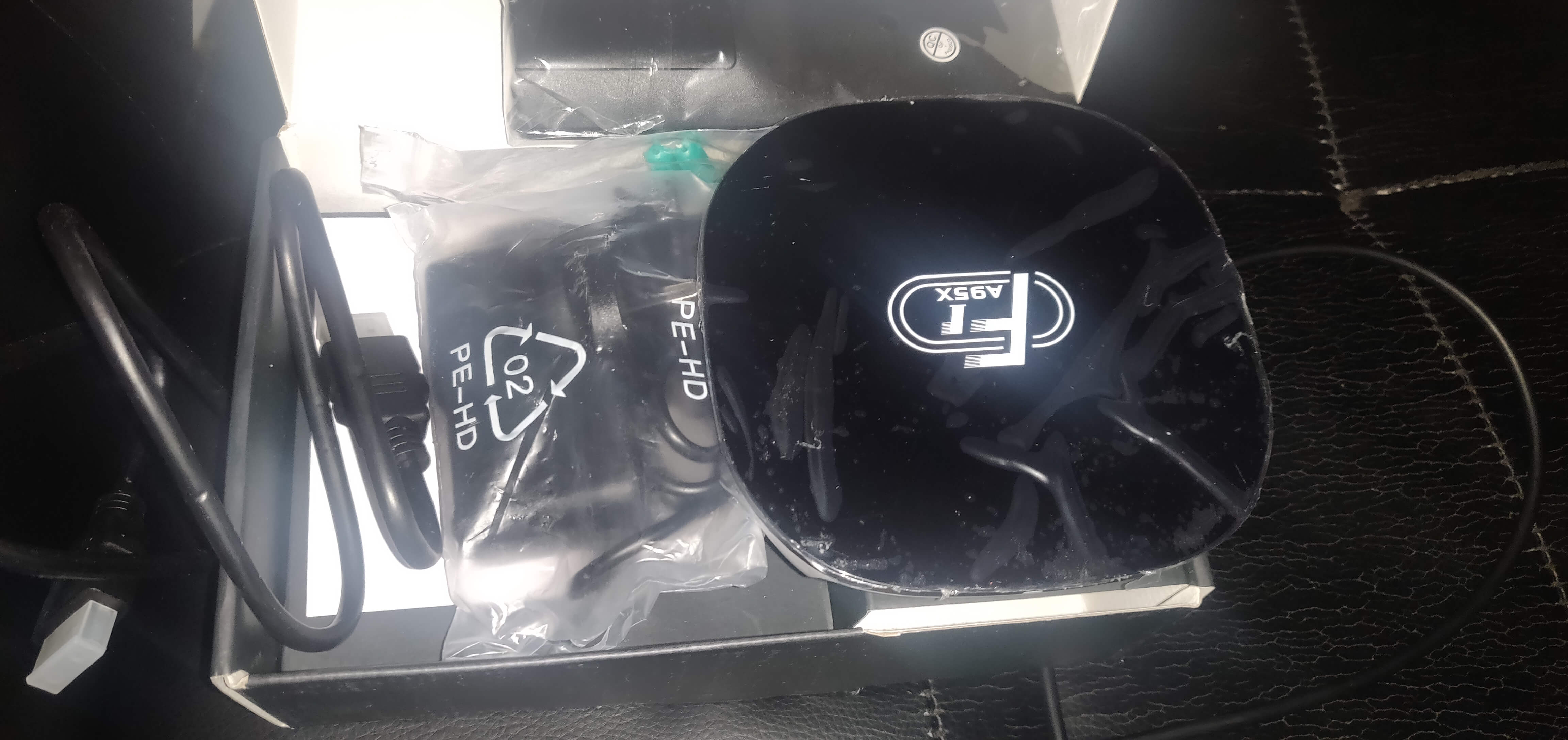 A small A95X F1 Android TV box. Normally used to convert an older television to into a sudo smart TV.